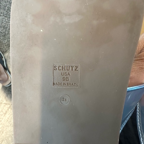 SCHUTZ Metallic Leather Slip On 9 - Picture 5 of 5